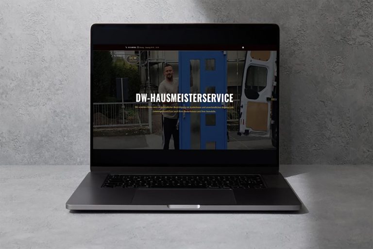 Mockup - Homepage - DW Hausmeisterservice