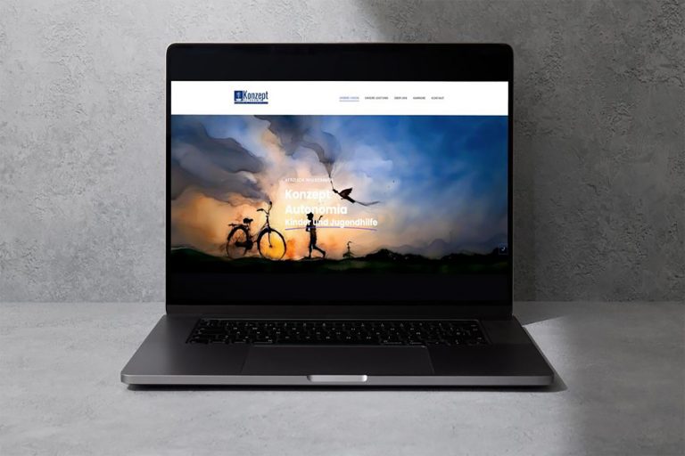 Mockup - Homepage - Konzept Autonomia