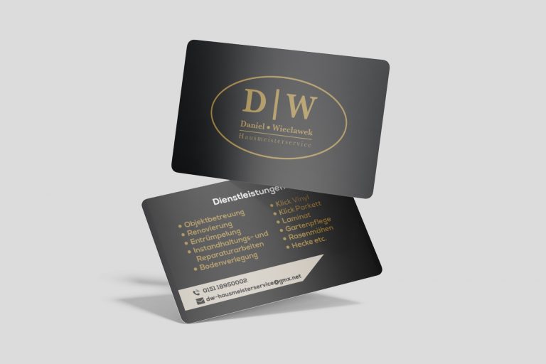 Mockup - Visitenkarte - DW Hausmeisterservice